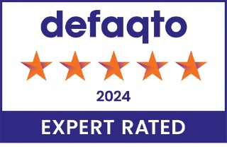 Defaqto 5 star rating badge