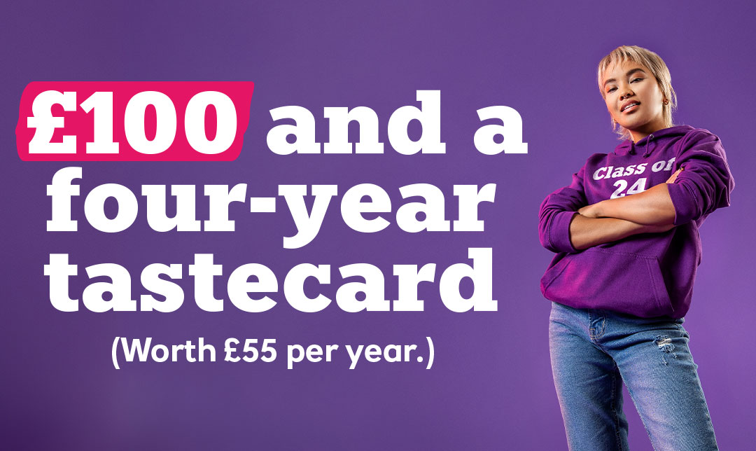 £100 cash offer and a four year tastecard